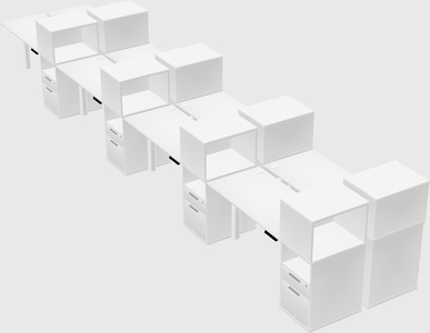 Shared electric desk + cabinet