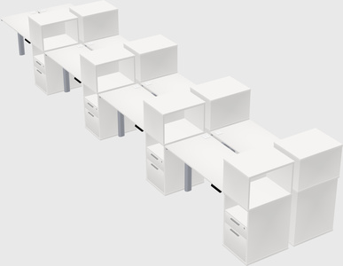 Shared electric desk + cabinet