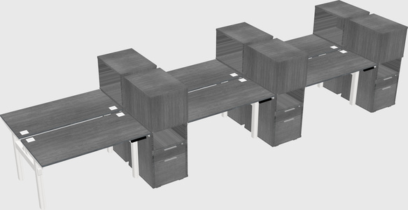 Shared Electric Desk + Cabinet