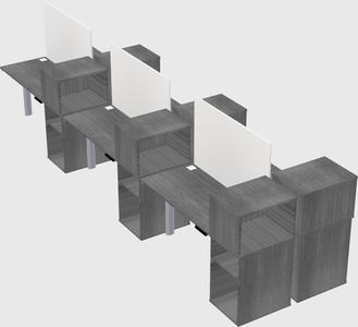 Shared electric desk + cabinet