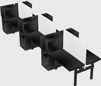 Shared electric desk + cabinet