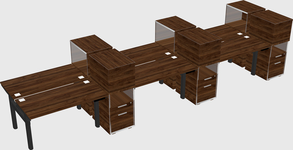 Shared electric desk + cabinet