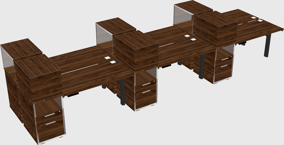 Shared electric desk + cabinet