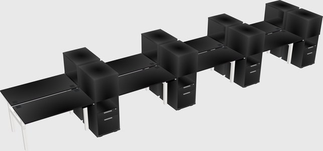 Shared Electric Desk + Cabinet