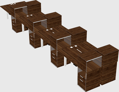 Shared electric desk + cabinet