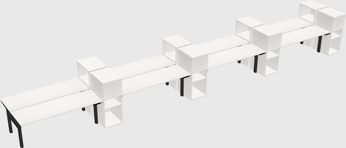 Shared electric desk + cabinet