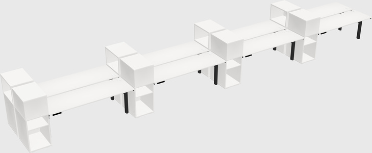 Shared electric desk + cabinet