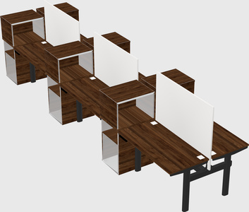 Shared electric desk + cabinet