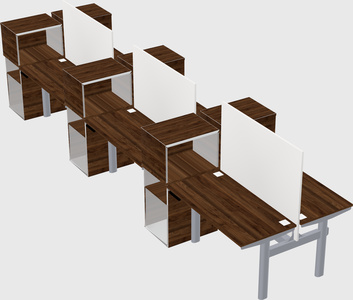 Shared electric desk + cabinet