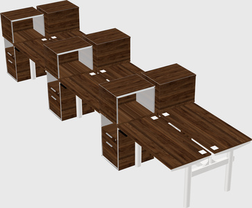 Shared electric desk + cabinet