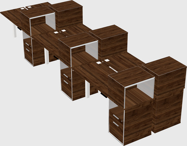 Shared electric desk + cabinet