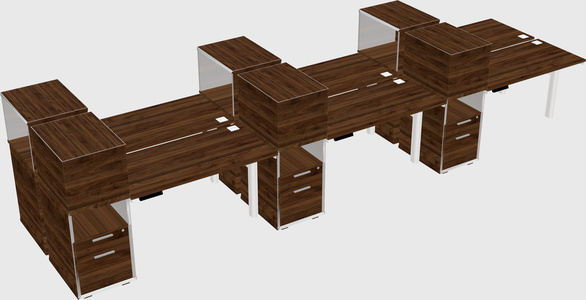 Shared electric desk + cabinet