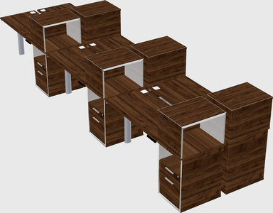 Shared electric desk + cabinet