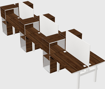 Shared electric desk + cabinet