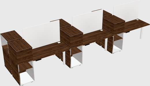 Shared electric desk + cabinet