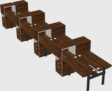 Shared electric desk + cabinet
