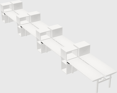 Shared electric desk + cabinet