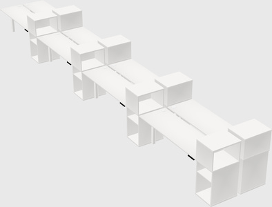 Shared electric desk + cabinet