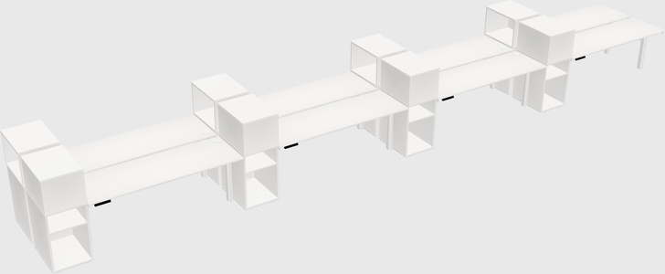 Shared electric desk + cabinet