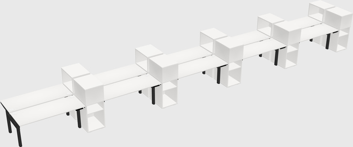 Shared electric desk + cabinet