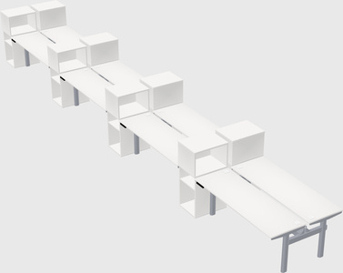 Shared electric desk + cabinet