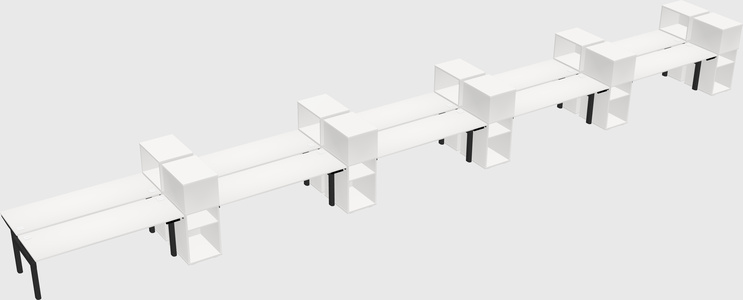 Shared electric desk + cabinet