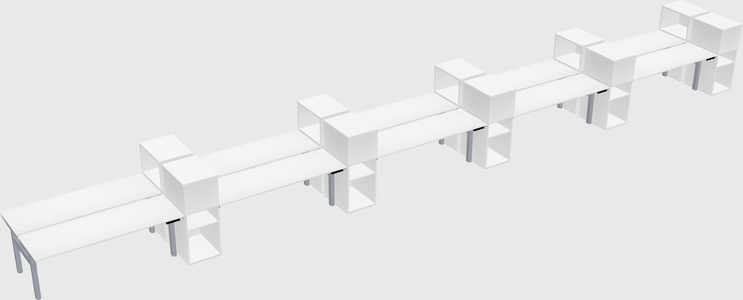 Shared electric desk + cabinet