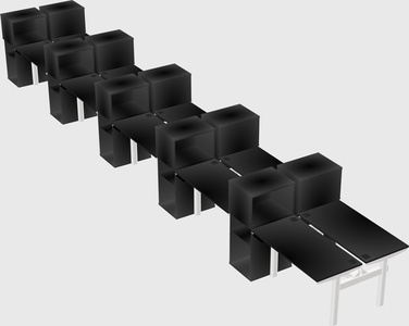 Shared electric desk + cabinet
