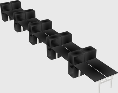 Shared electric desk + cabinet
