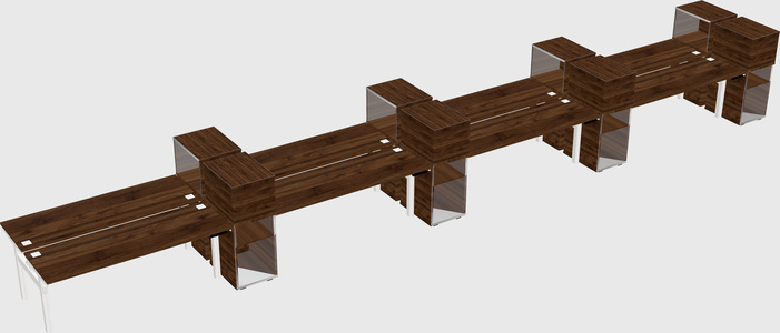 Shared electric desk + cabinet