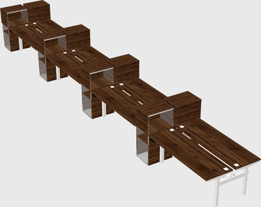 Shared electric desk + cabinet