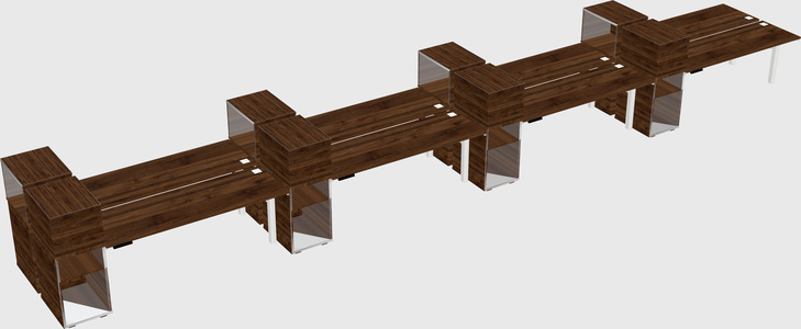 Shared electric desk + cabinet