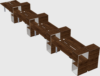 Shared electric desk + cabinet