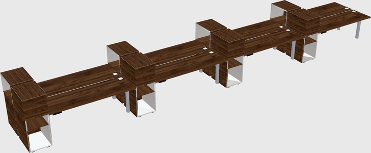 Shared electric desk + cabinet