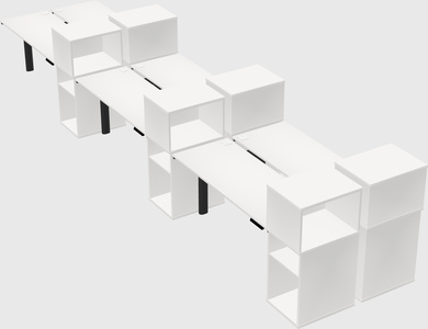 Shared electric desk + cabinet