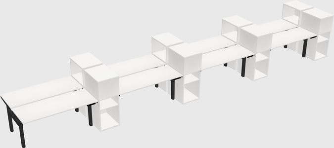 Shared electric desk + cabinet