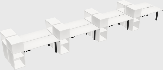 Shared electric desk + cabinet