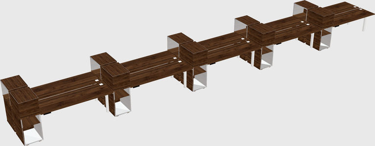 Shared electric desk + cabinet