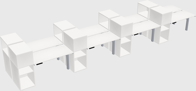 Shared electric desk + cabinet