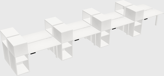 Shared electric desk + cabinet