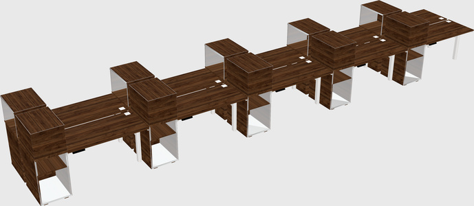 Shared electric desk + cabinet