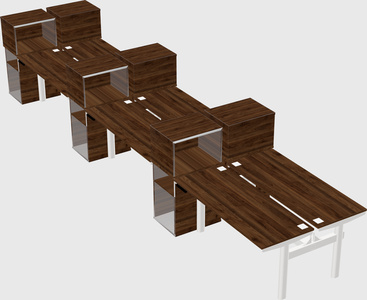 Shared electric desk + cabinet