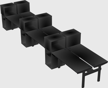 Shared electric desk + cabinet