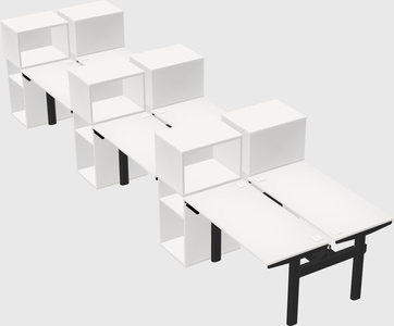 Shared electric desk + cabinet