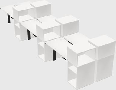 Shared electric desk + cabinet