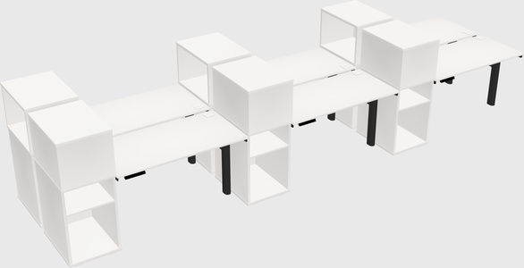 Shared electric desk + cabinet