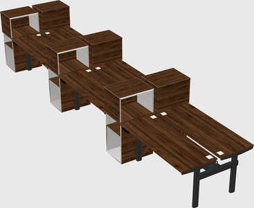 Shared electric desk + cabinet