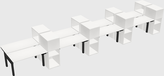 Shared electric desk + cabinet