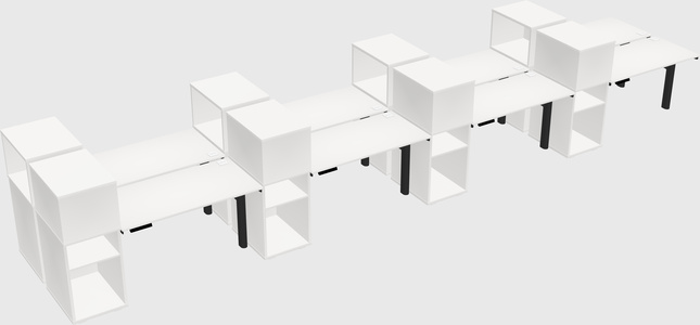 Shared electric desk + cabinet