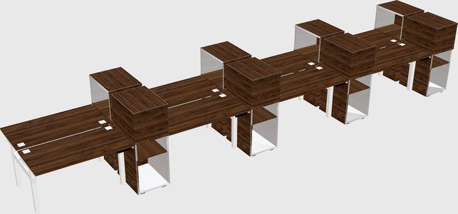 Shared electric desk + cabinet